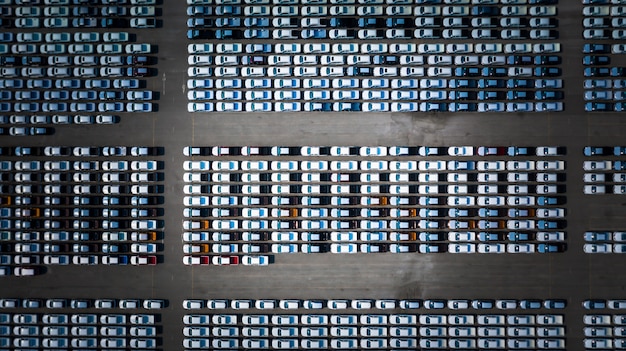 A bird's-eye view of a server room filled with rows of blinking servers. The environment is well-lit and organized, symbolizing the importance of infrastructure in cybersecurity.