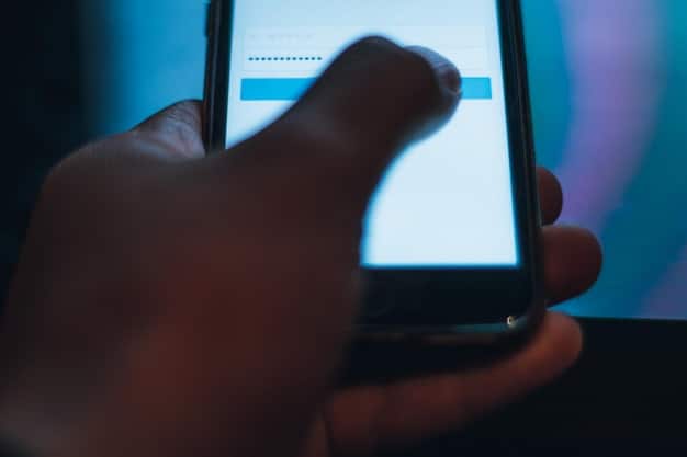 A close-up of a smartphone showing a fake banking app login screen, with a warning message overlaid indicating it is a trojan. The background is blurred to focus on the malicious interface.
