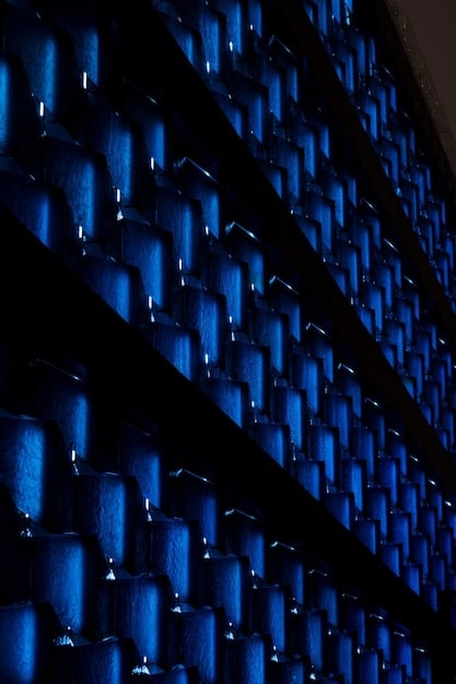 A close-up shot of a data server room, with blinking lights and neatly arranged rows of servers. The focus is on the complexity and volume of data being processed and stored, emphasizing the technological challenges faced by law enforcement agencies.