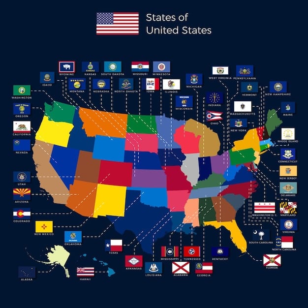 A map of the United States, with regions shaded according to their average victimization rates for property crimes. Areas with darker shades have higher rates, and areas with lighter shades have lower rates.