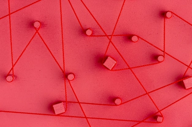 An image depicting a supply chain with multiple interconnected nodes. Some nodes are highlighted in red to indicate potential security vulnerabilities.