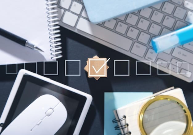 A diagram illustrating a cybersecurity compliance checklist for US businesses, highlighting key areas such as risk assessment, data protection, and incident response planning.