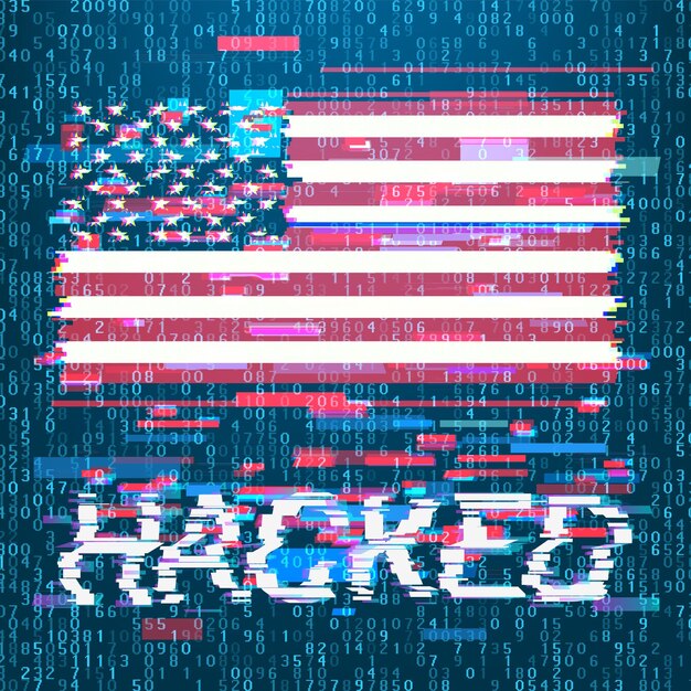 A digital illustration of a shield with the US flag overlaid on a computer network, symbolizing cybersecurity and data protection in new legislation.