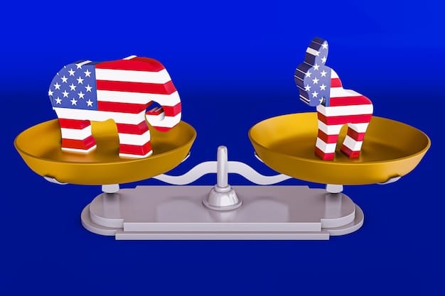 A balanced scale with the US Constitution on one side and a shield representing national security on the other, illustrating the balance between civil liberties and security.