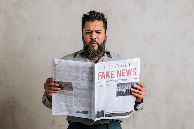 A split screen showing a news article on one side labeled 
