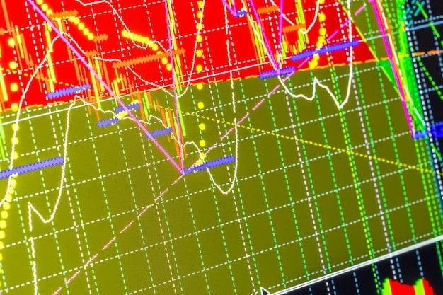 A heatmap overlaid on a city map, showing crime hotspots in different colors. Statistical charts displaying crime trends and patterns are visible in the background. This visually represents data-driven crime prevention.