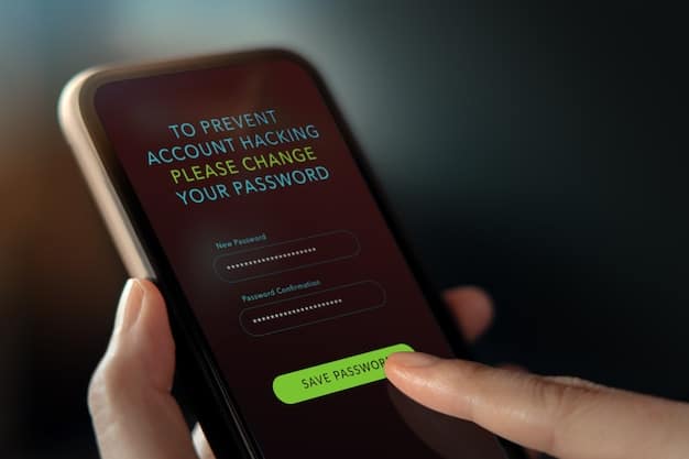 A close-up of a smartphone displaying a fake banking app login screen, with overlayed text warning about phishing attacks and the importance of verifying app authenticity.