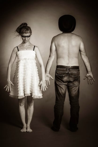 A split image showing one side with a person turning away from drugs and the other side with a person being arrested. The divide is a vertical path leading to two different life outcomes.